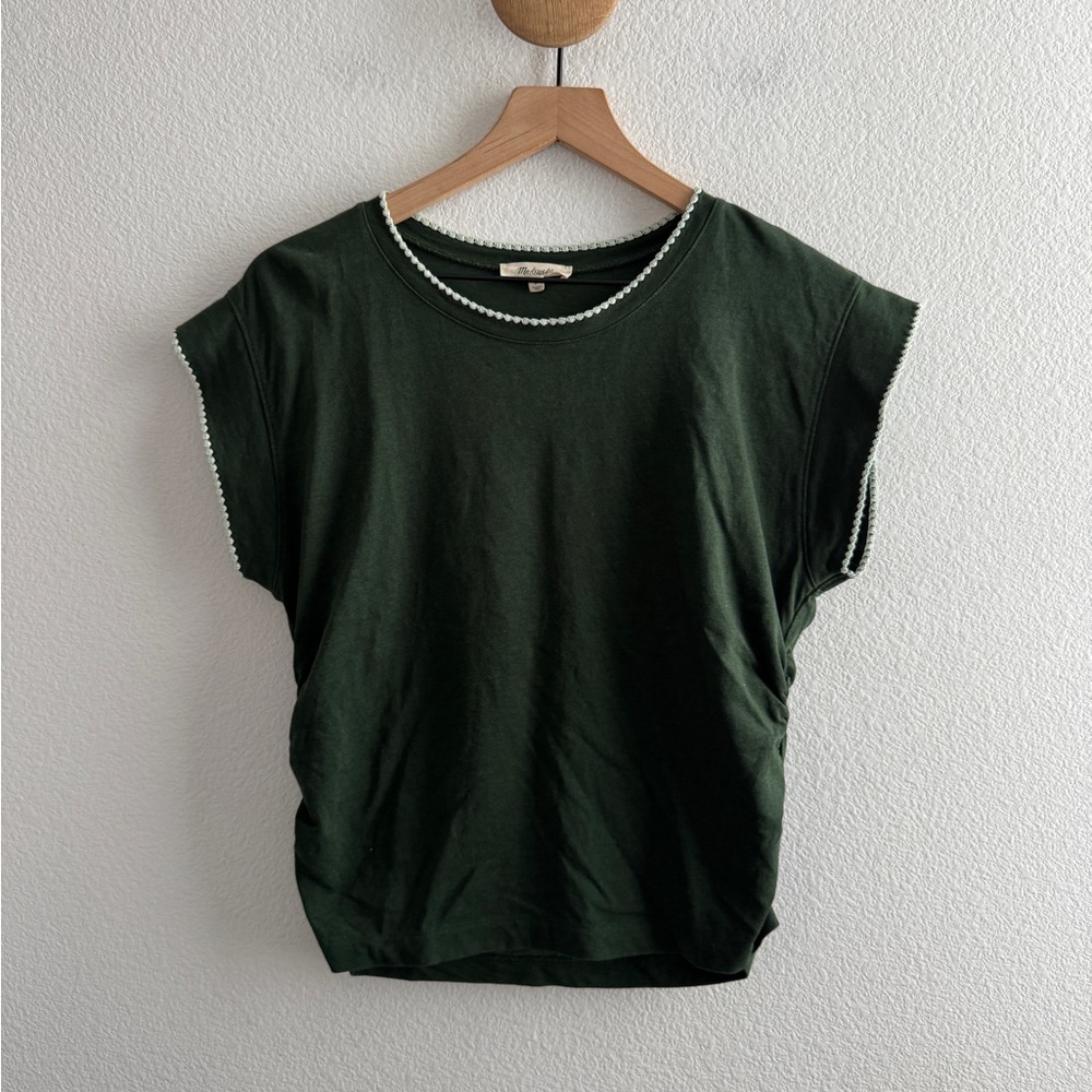 Madewell Green Side Cinch Muscle Tee